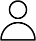 Icon with a person symbol