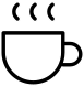 Icon with a coffee cup