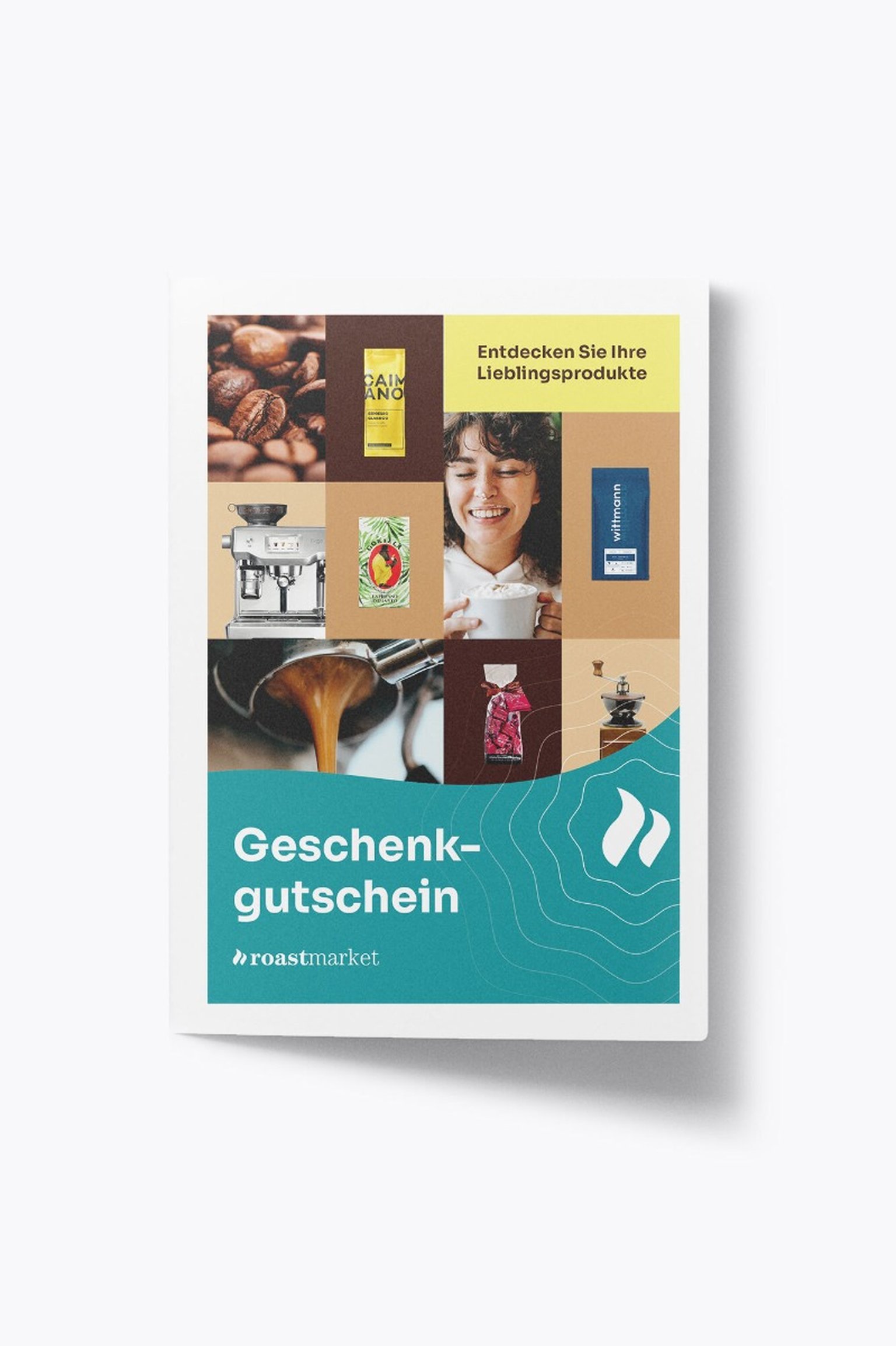 Gift vouchers for coffee, accessories, and coffee machines.