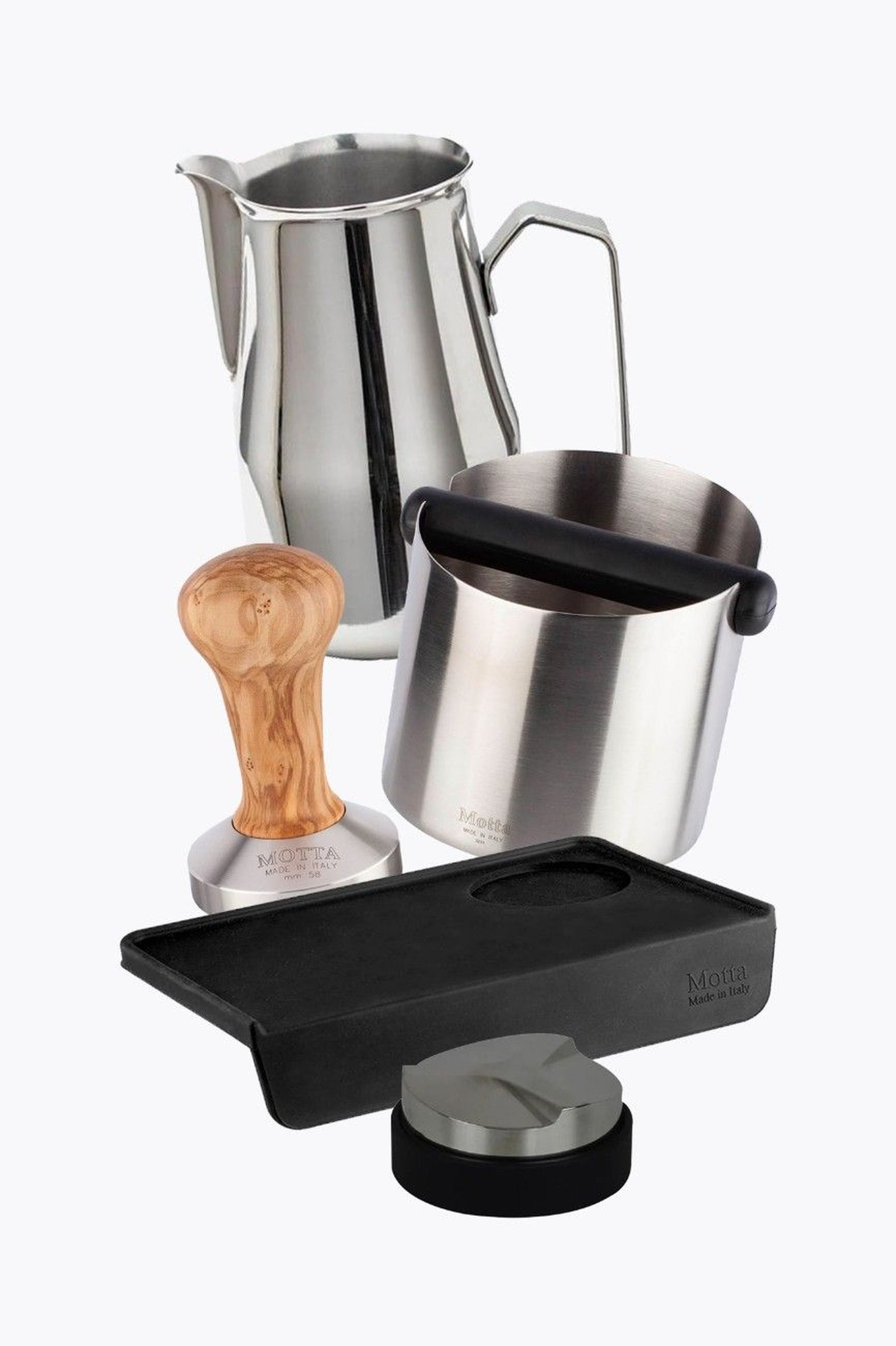 Herramientas de barista Motta de acero inoxidable