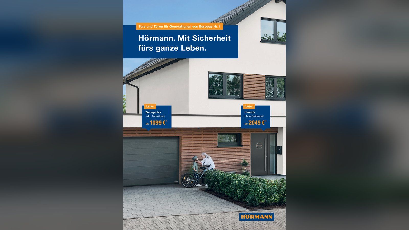 Hörmann-Aktionsflyer 2026: Garagentor inkl. Torantrieb ab 1099 €, Haustür ohne Seitenteil ab 2049 € – Brose Bauelemente Wildberg