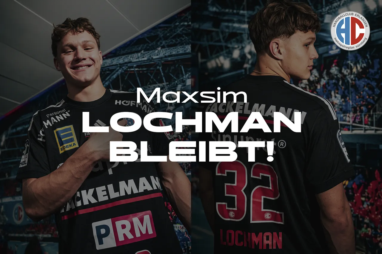 HC Erlangen verlängert vorzeitig mit Maxsim Lochman