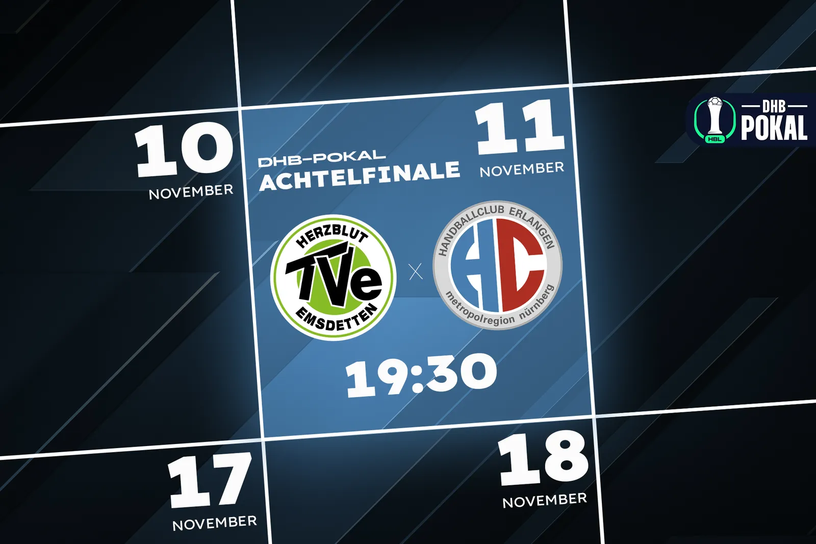 DHB-Pokal: Achtelfinale terminiert