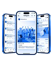 freepik ultra clean highend composition of three modern smartphones displaying different social media feeds isolated on a pure white background for easy cutout 1