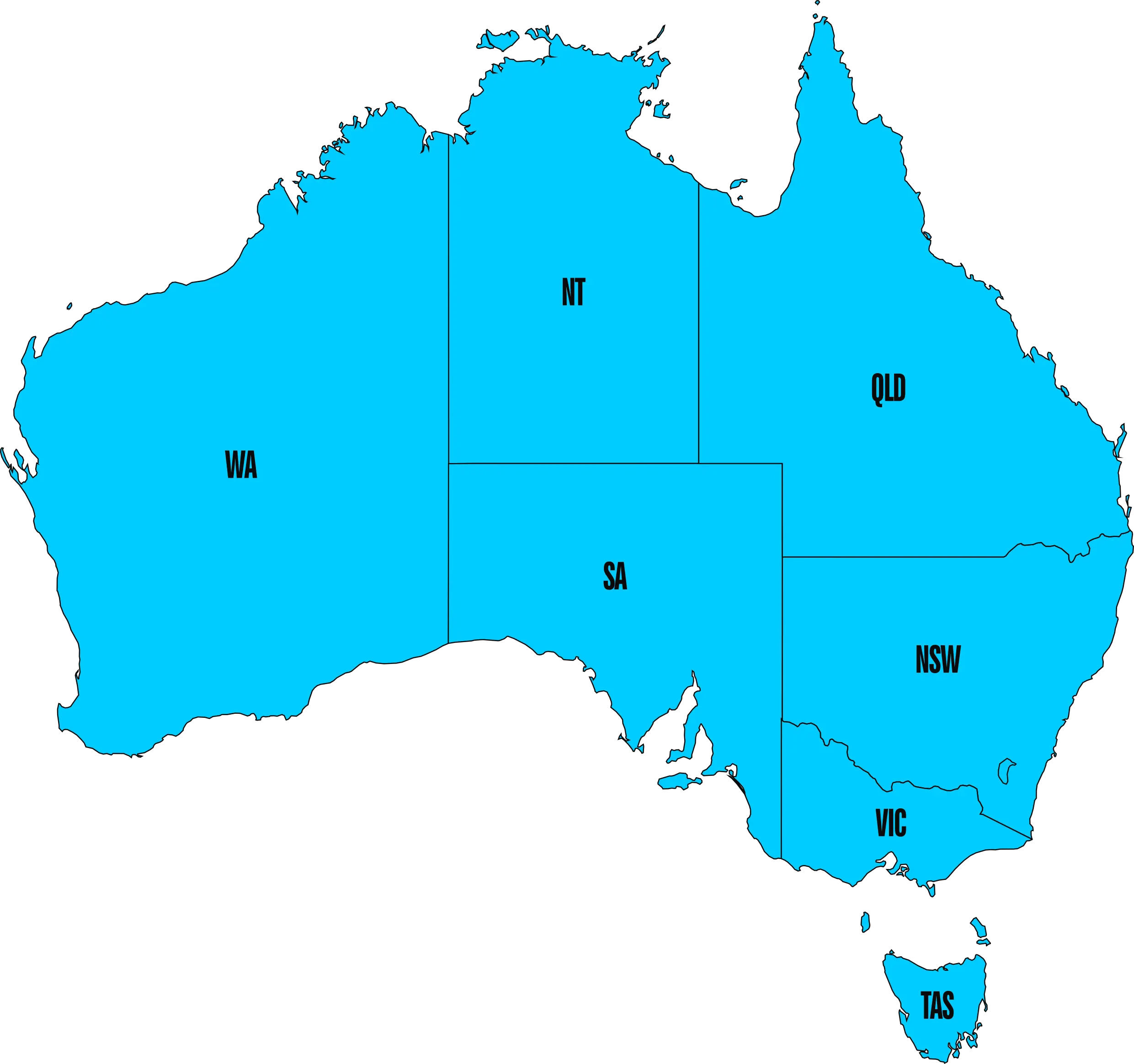 Map of Australia