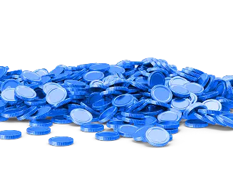 blue coins