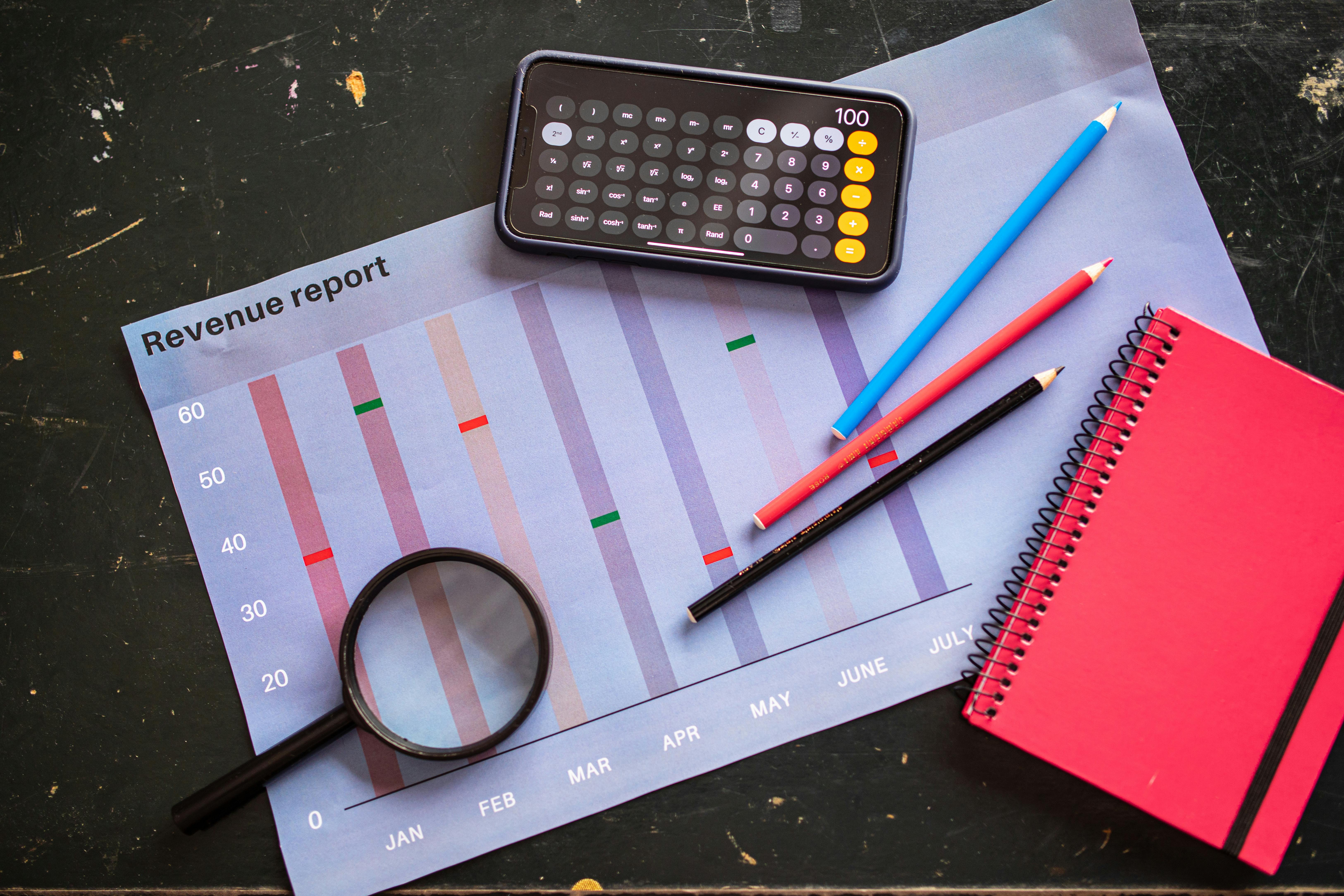 HVAC business manager reviewing revenue forecasts, growth projections, financial reports, customer trends, and operational performance dashboards to predict future business growth accurately.