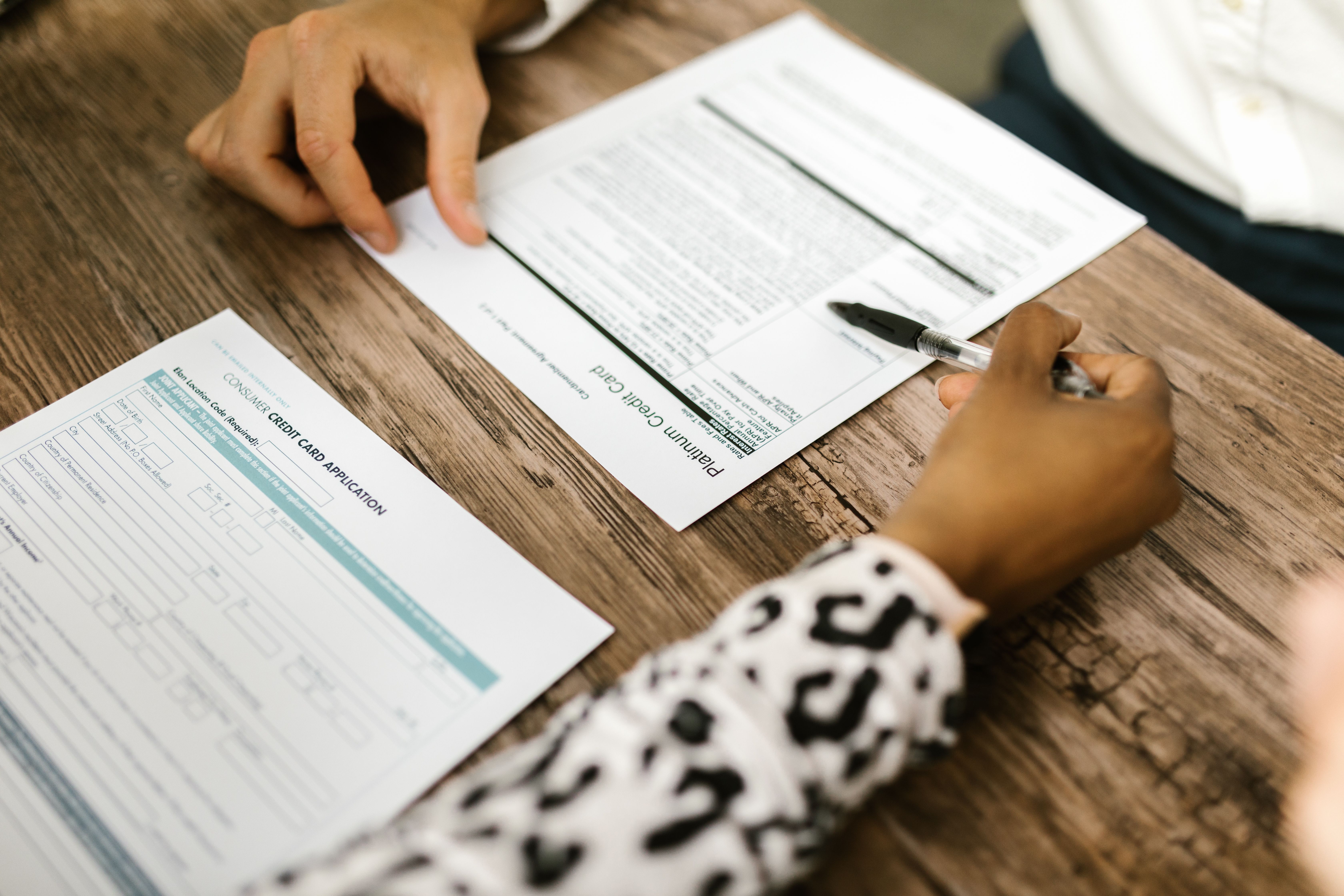 contract HVAC contractor reviewing a maintenance agreement contract with a customer