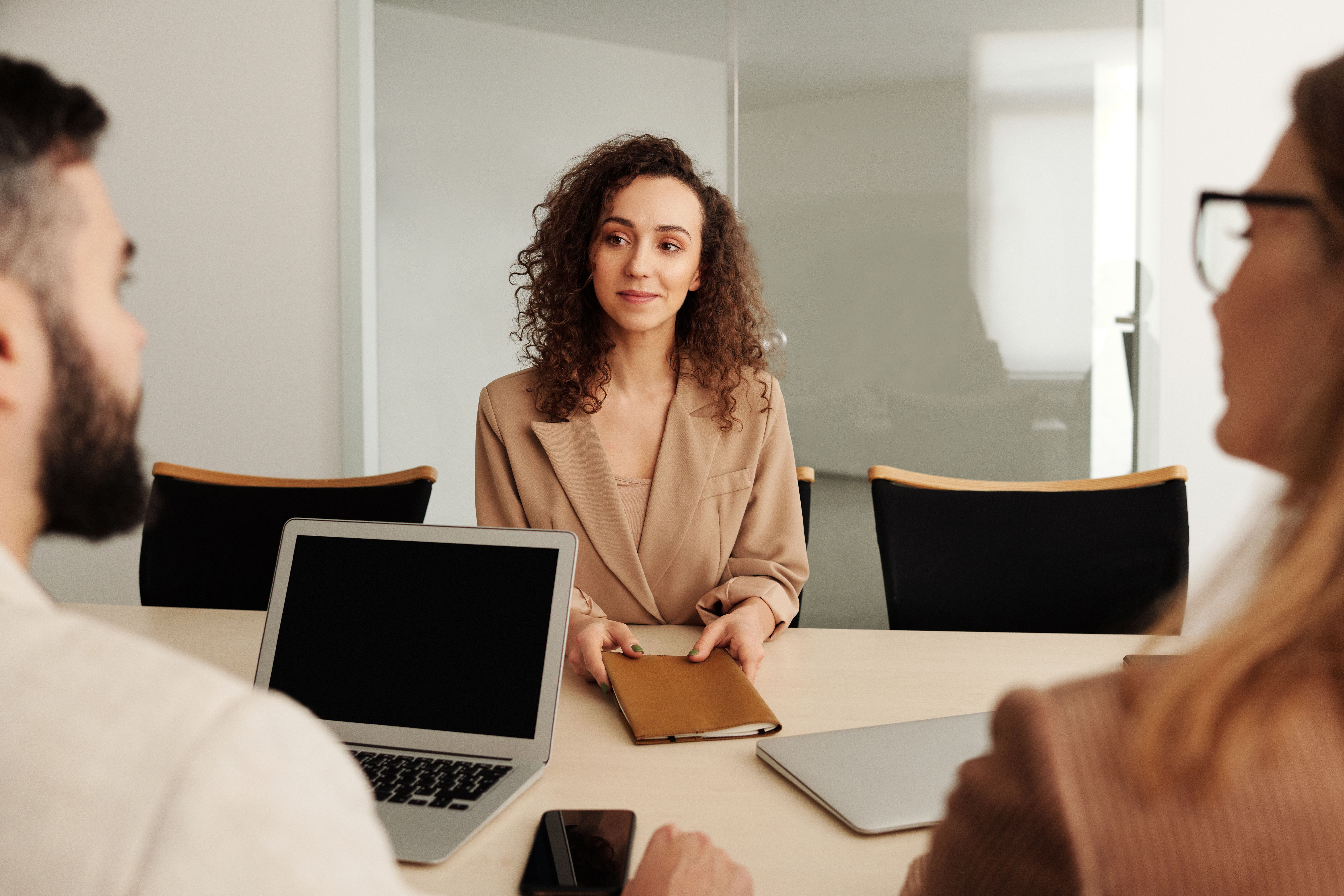hvac contractor interviewing a skilled technician candidate for a field service position