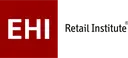 Logo des EHI Retail Institute, links "EHI" in Weiß auf rotem Hintergrund, rechts "Retail Institute" in Schwarz.