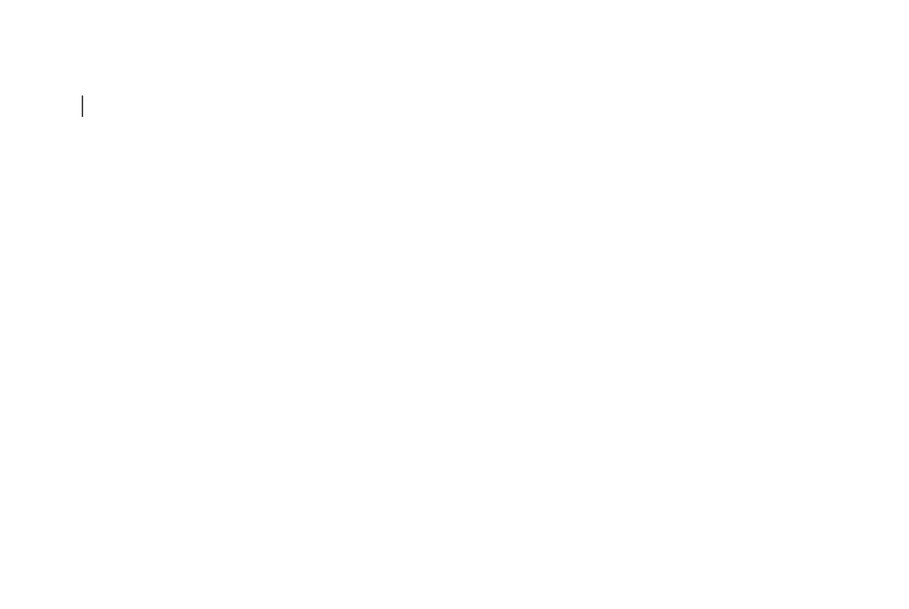Ausschnitt eines leeren Dokuments in einem Textverarbeitungsprogramm mit blinkendem Cursor oben links auf weißem Hintergrund.