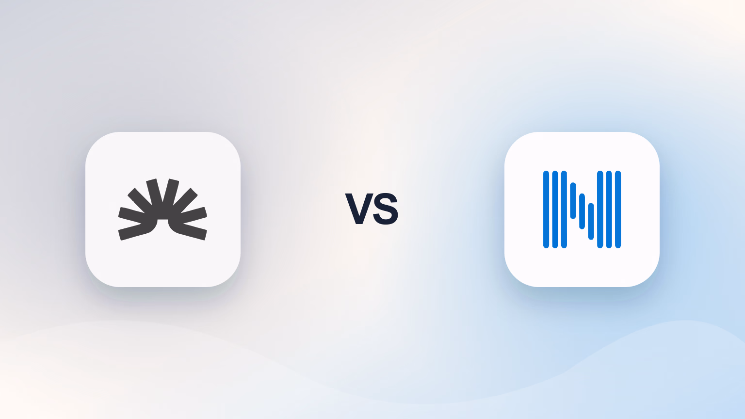 ElevenReader and NaturalReader logos separated by VS on a light gradient background