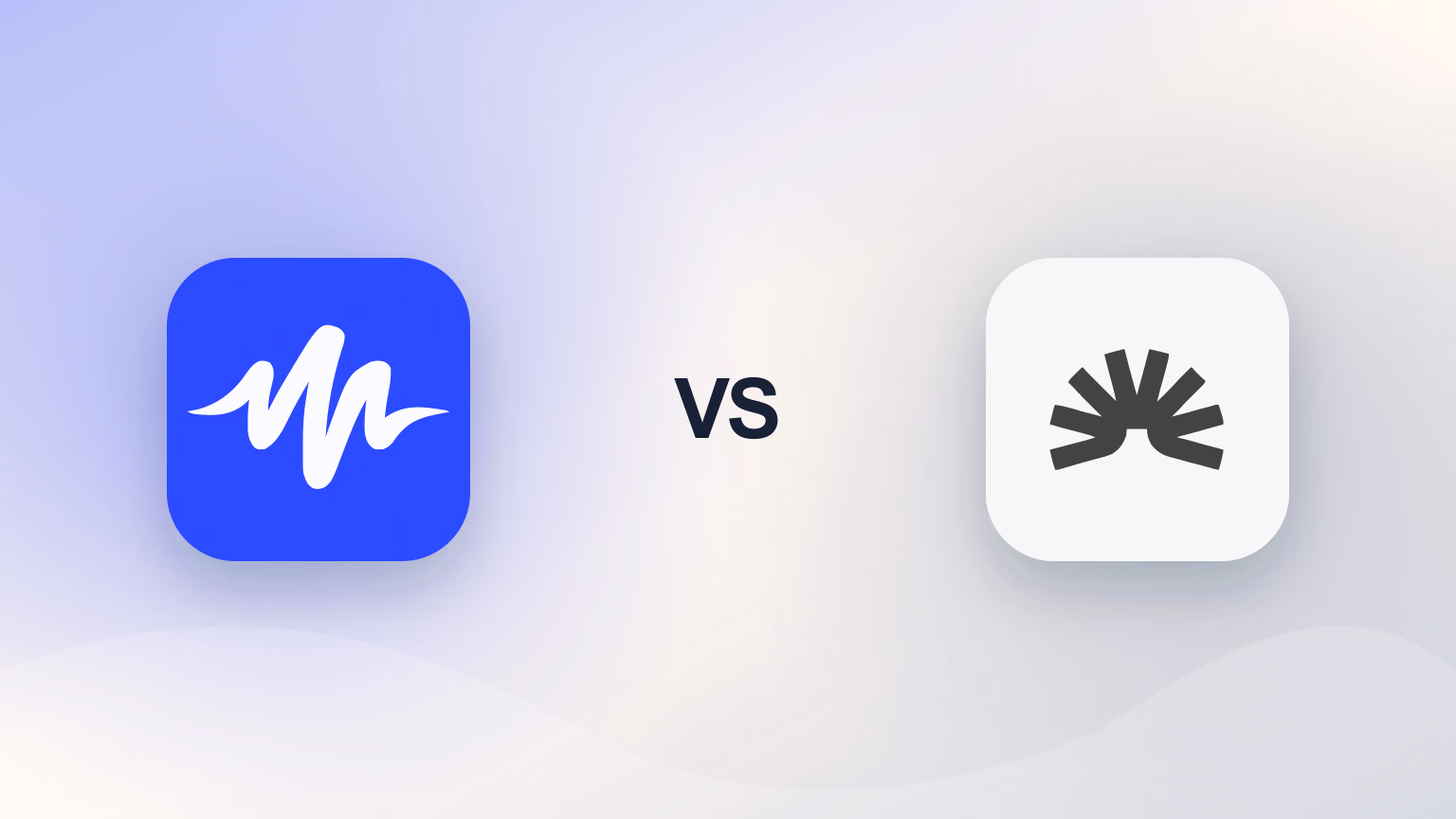 Speechify and ElevenReader logos separated by VS on a light gradient background