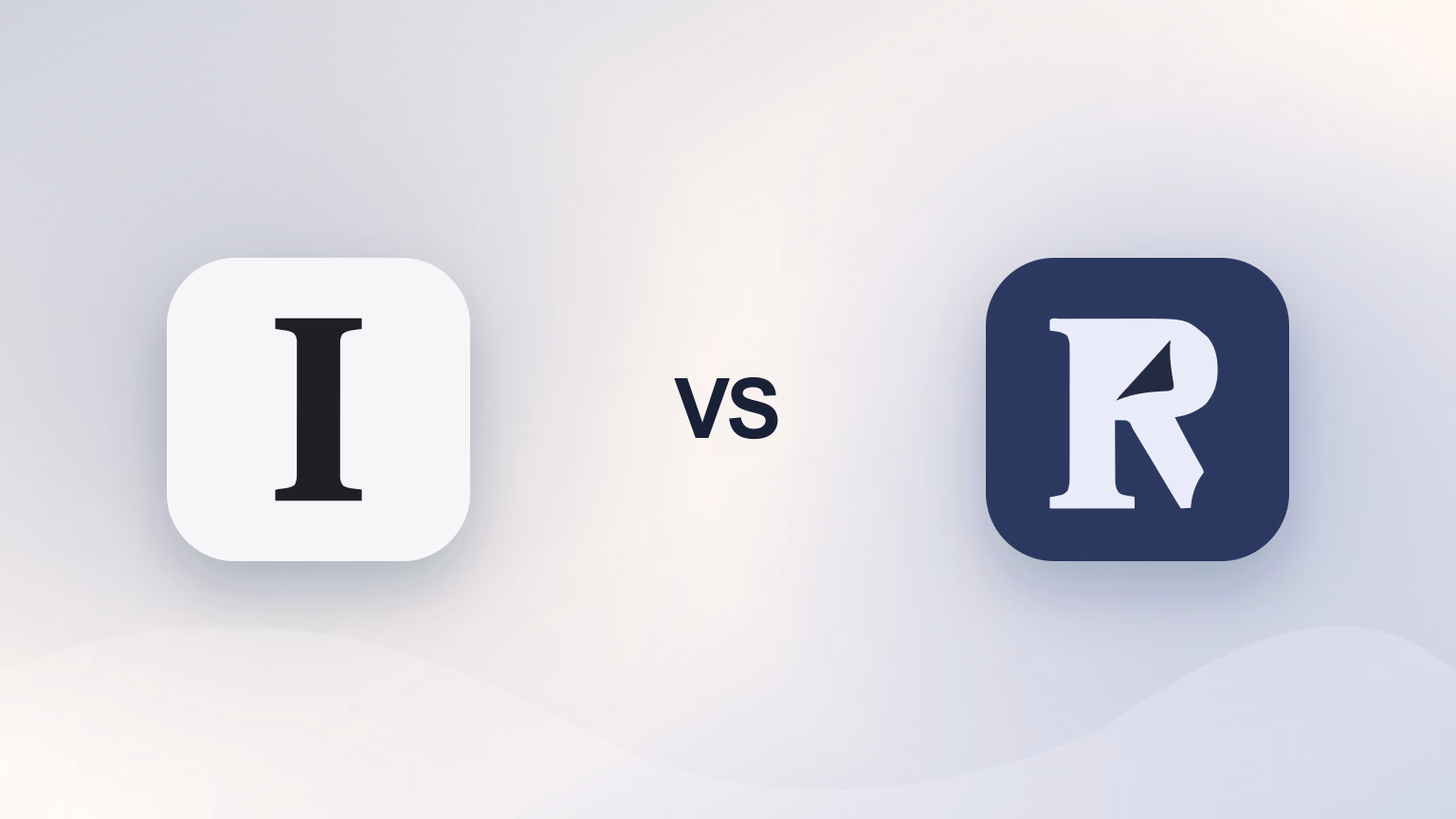 Instapaper and Readwise Reader logos separated by VS on a light gradient background