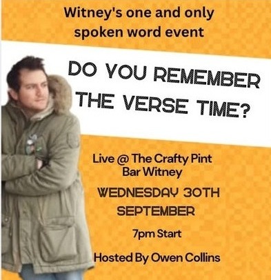 Event poster for Spoken Word on 30th September