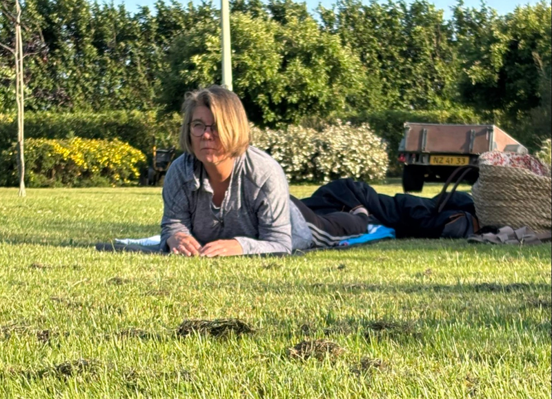 Yoga i det grønne hos Mette Krabek