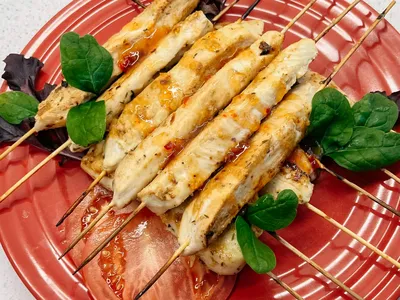 kip kebab met kurkuma