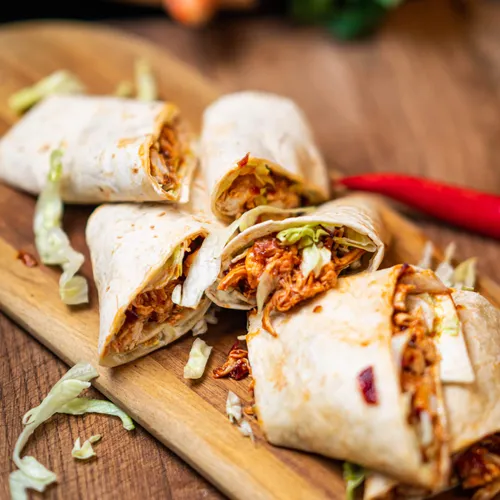 Wrap met pulled chicken