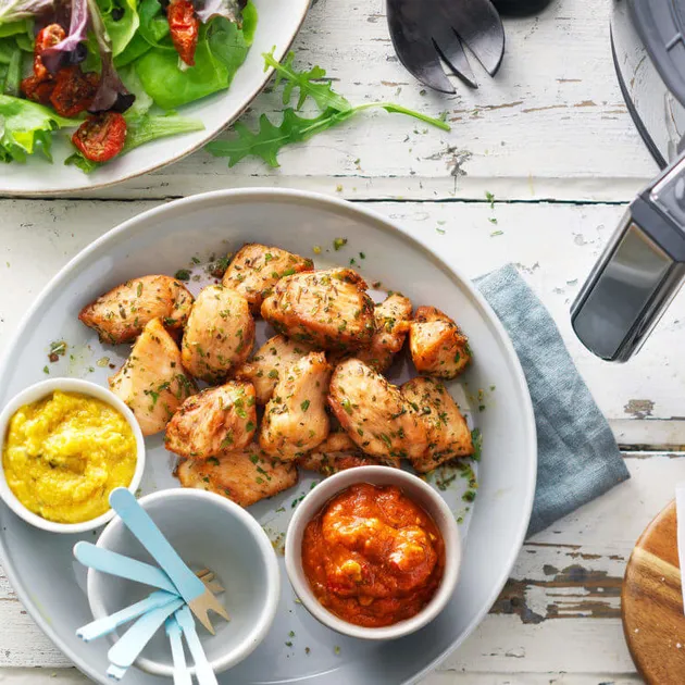Snelle airfryer kiphapjes