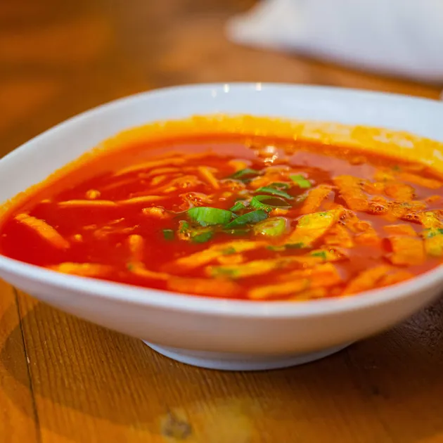 Chinese tomatensoep zoetzuur