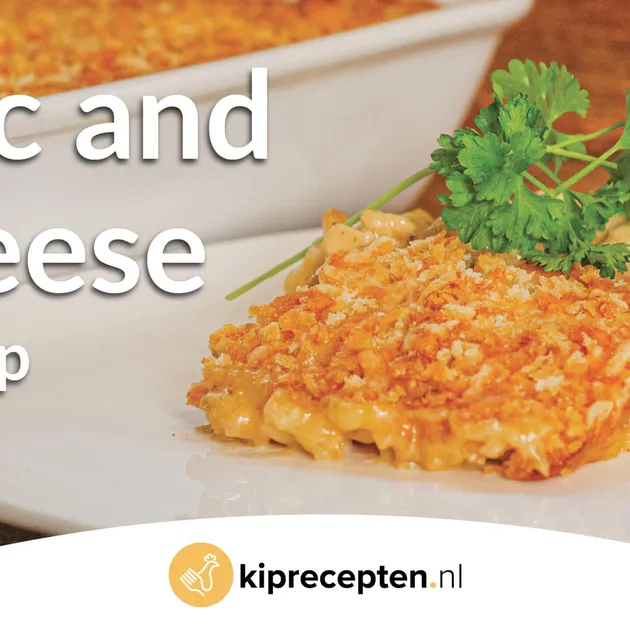 Mac and cheese met kip