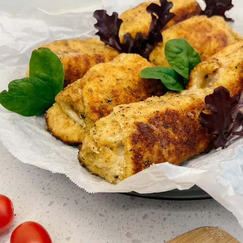 Gevulde kipschnitzel caprese