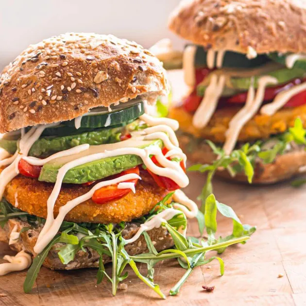 Een echte FitFood Kipburger