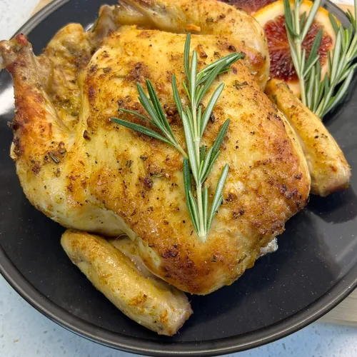 Sinaasappelkip uit de oven