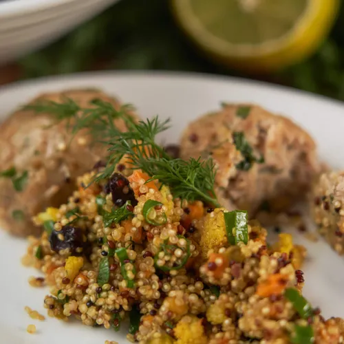 Kipgehaktballen met quinoa