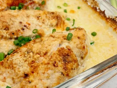 Kip alfredo uit de oven