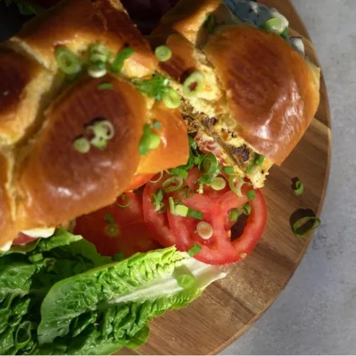 Argentijnse burger met gorgonzolasaus