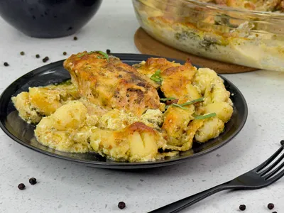 Romige kip-gnocchi ovenschotel met pesto en mozzarella