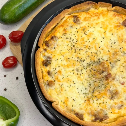 Quiche met hete kip