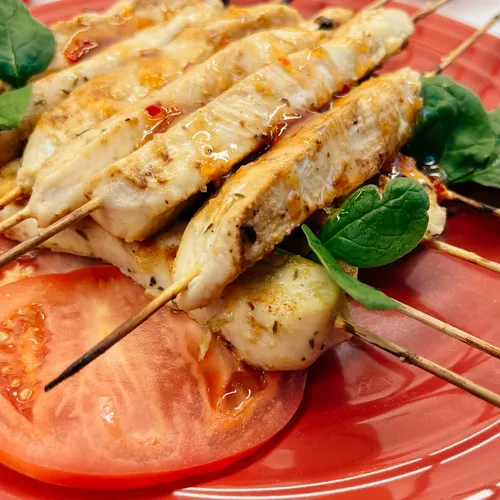 Kip kebab met kurkuma