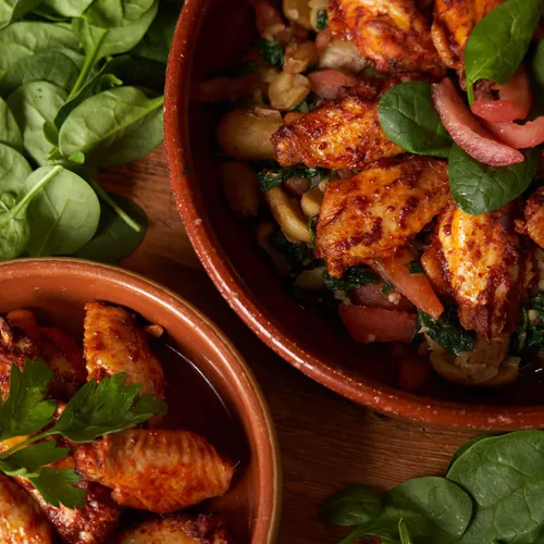 Kippenvleugeltjes in piri piri saus