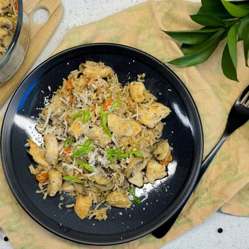 Risotto met kip en wintergroenten