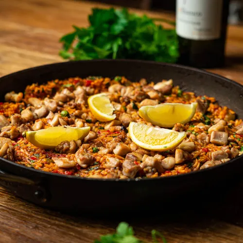 Paella met kip