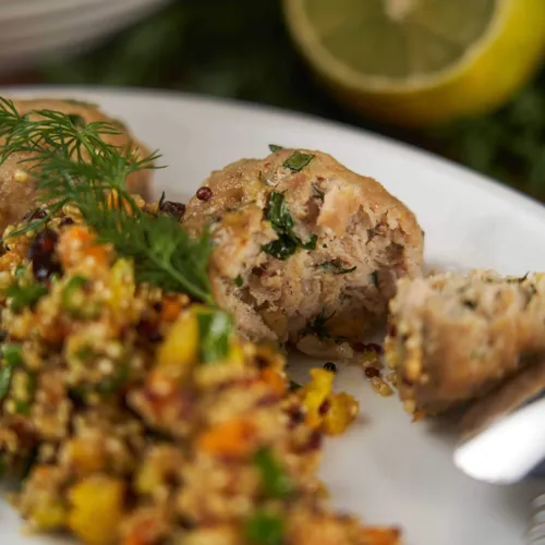 Kipgehaktballen met quinoa