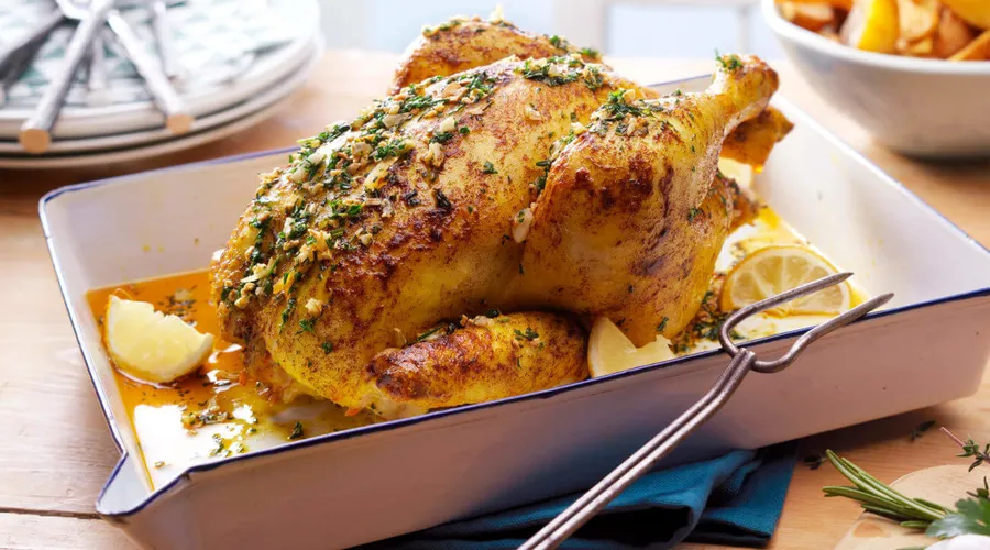 Zo wordt kip krokant in de oven