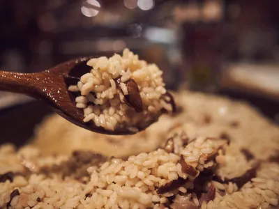Umami Risotto met gekonfijte kippenniertjes