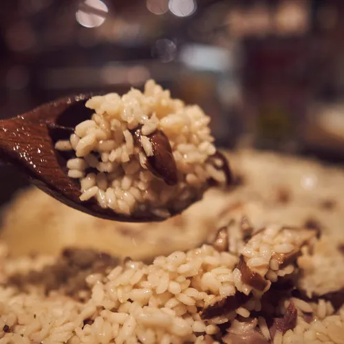 Umami Risotto met gekonfijte kippenniertjes