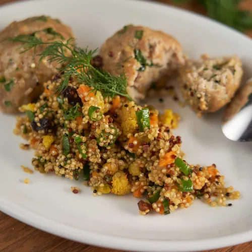 Kipgehaktballen met quinoa
