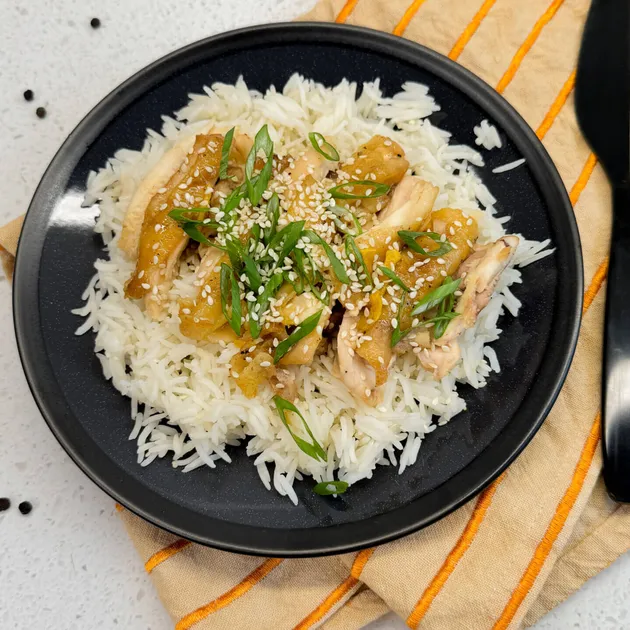 Kip met teriyaki en rijst
