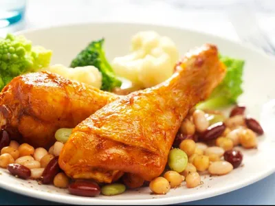 Kipquatro met peulvruchten