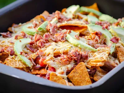 Smoky BBQ kipnachos