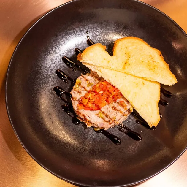 Rilette van eend met brioche