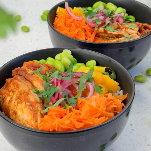 Pulled chicken bowl