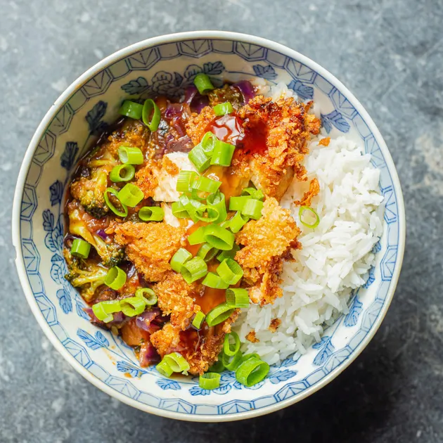 Indonesische groente curry met kip