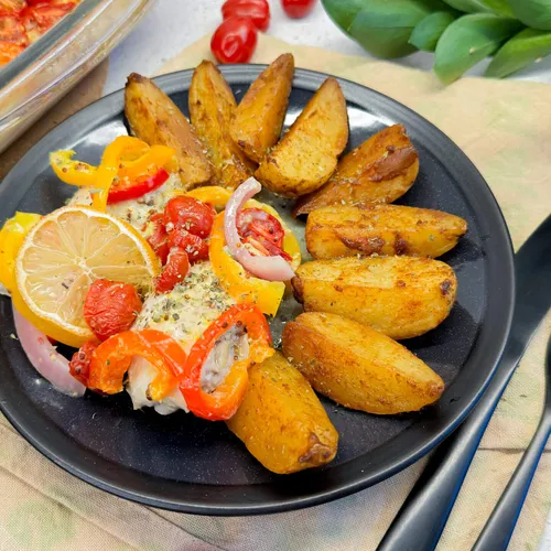 ovenschotel met kip en paprika
