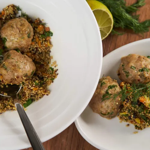 kipgehaktballen met quinoa